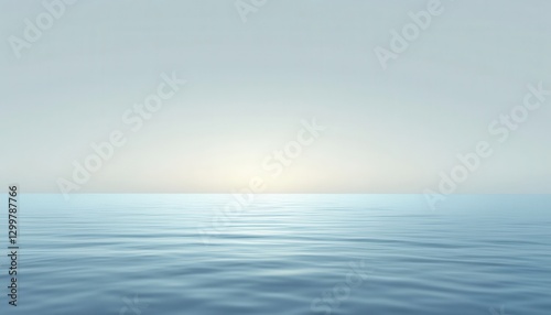 Wallpaper Mural Peaceful Ocean at Sunrise, Serene and Tranquil Waters with Soft Light Torontodigital.ca