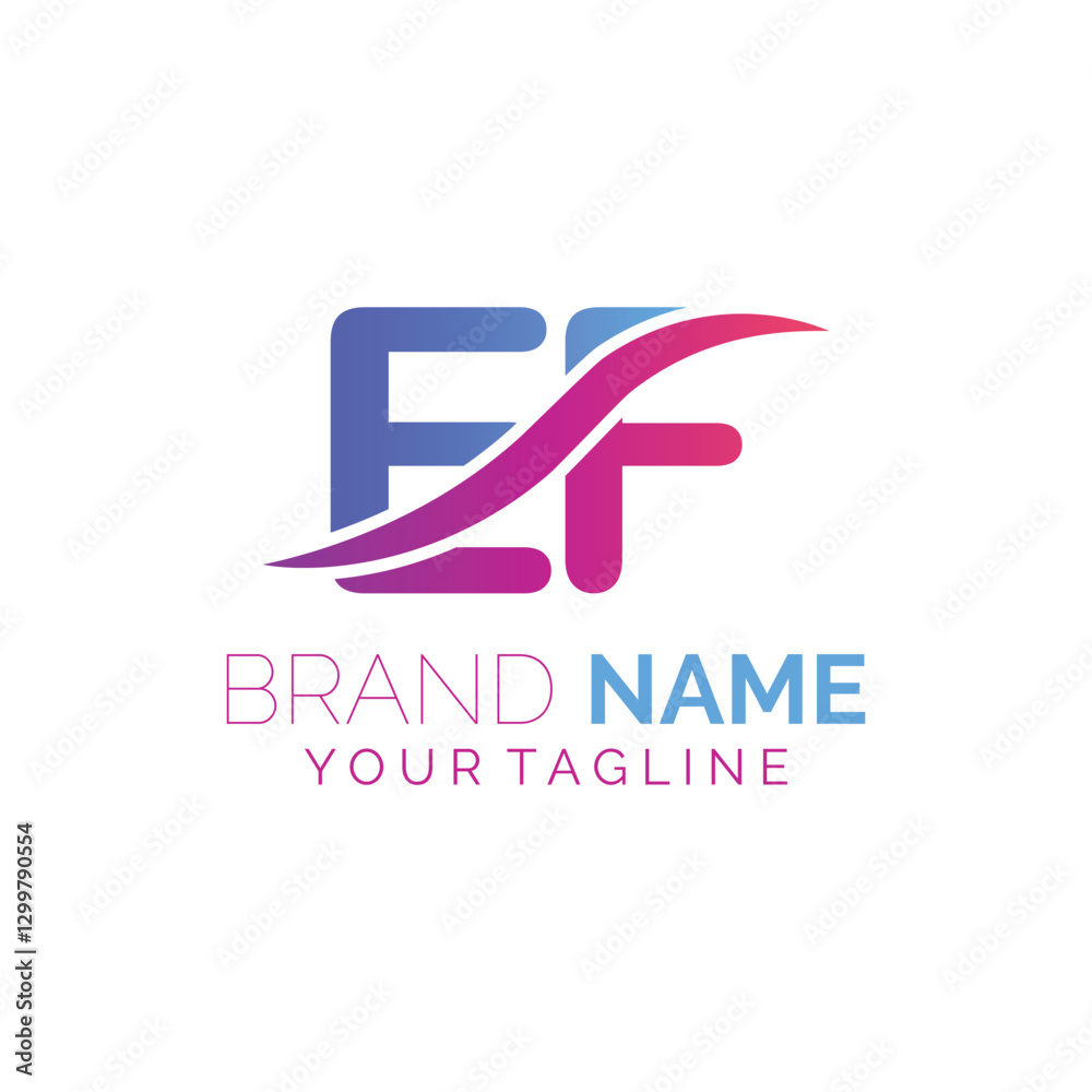 EF logo design. Trendy awesome artistic EF initial based Alphabet icon logo. EF logo design. Trendy awesome artistic EF initial based Alphabet icon logo.