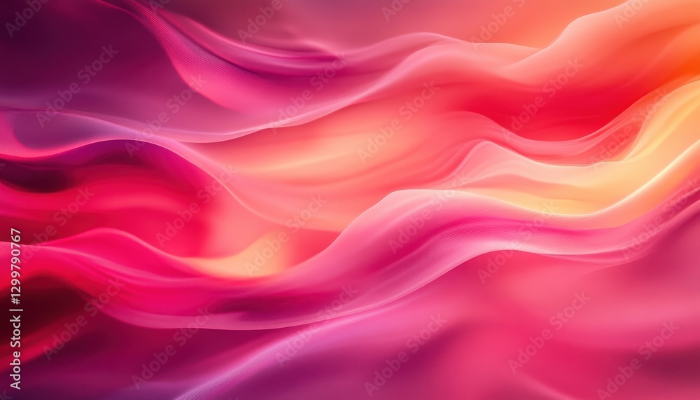 Fototapeta premium Abstract Pink Red Orange Wave Background Texture Design