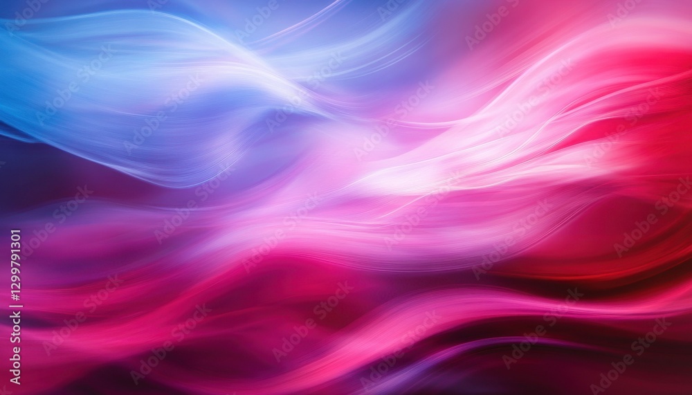 Obraz premium Abstract Wavy Background with Pink and Blue Gradient