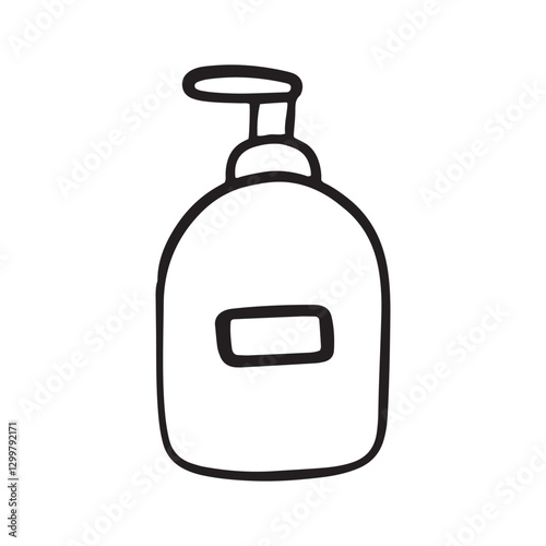 Skincare bottle pump doodle - Cleancers Exfoliants Serums essences Toner moisturizers