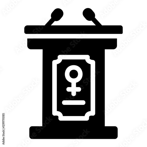 podium Solid icon