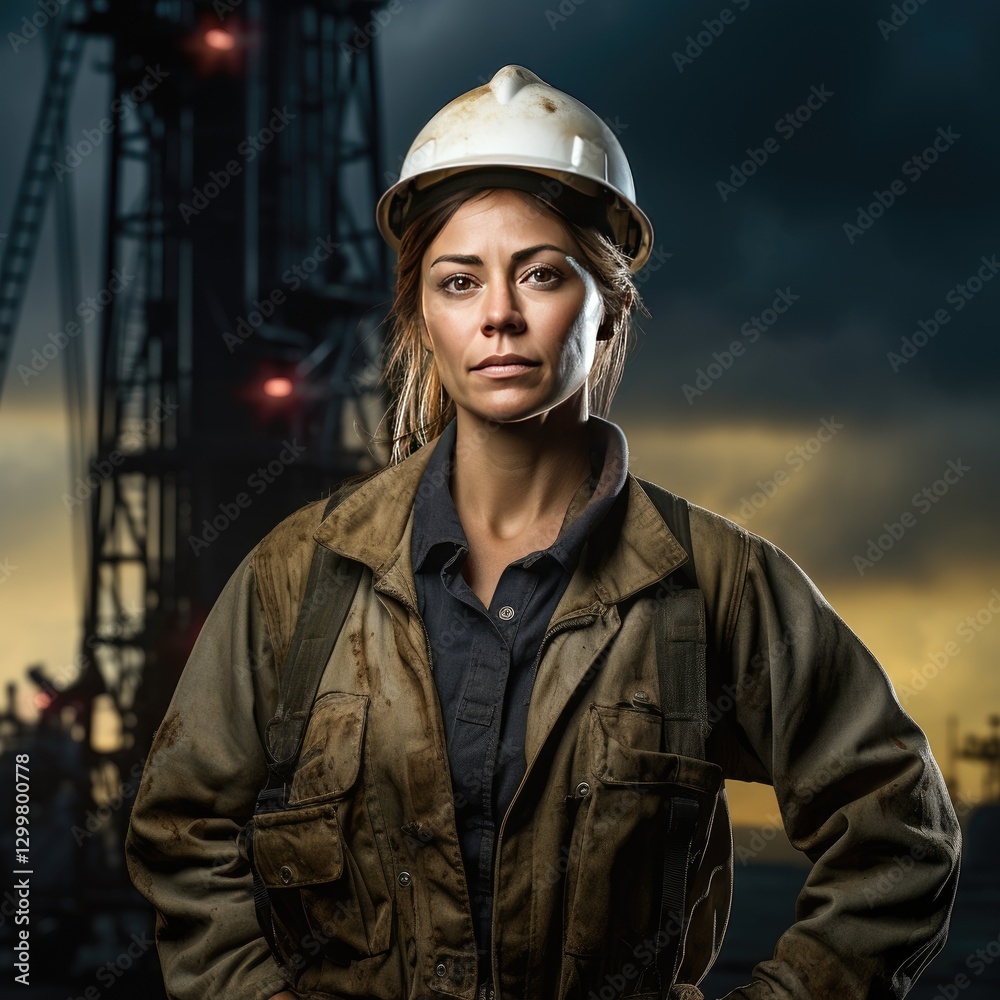 Fototapeta premium Women's Day hard-working female workers
