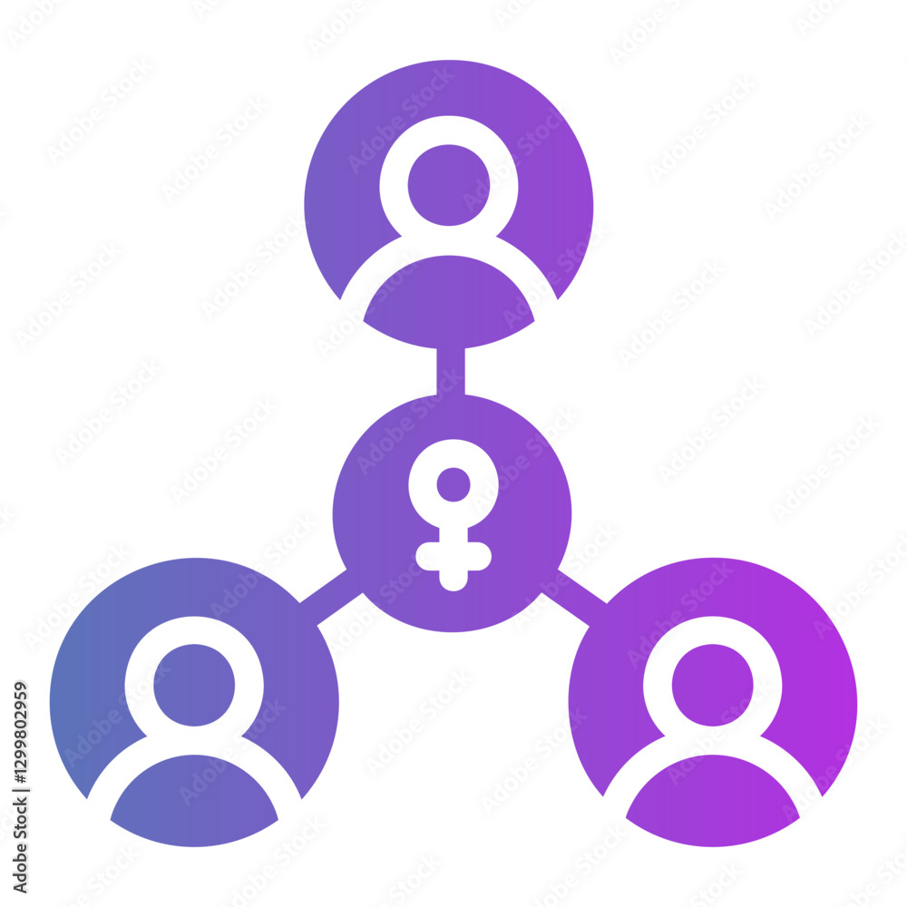 connection Gradient icon