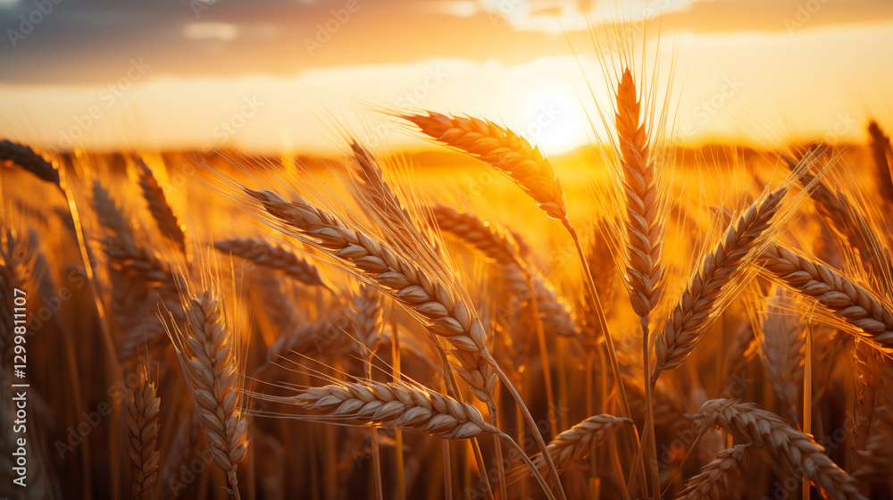 wheat field. golden wheat field and sunny day. wheat field. golden wheat field and sunny day.