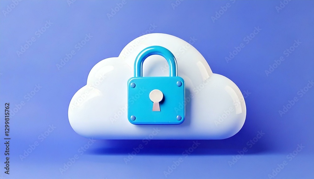 Cloud security solutions protecting data in the digital era virtual environment 3d illustration Cloud security solutions protecting data in the digital era virtual environment 3d illustration