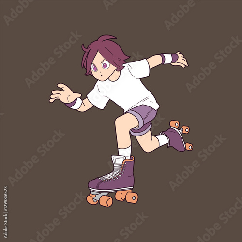 roller staking the boy duck