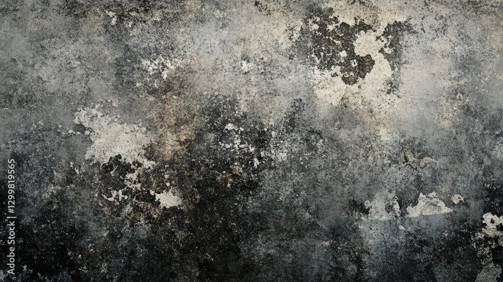 Fototapeta premium Abstract Grunge Texture with Dark Shades and Weathered Appearance
