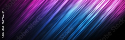 Abstract lines of light with gradient blue and violet background for art use