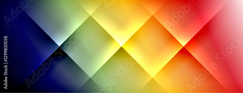 Colorful gradient with lines made of shadow and light. Creative background