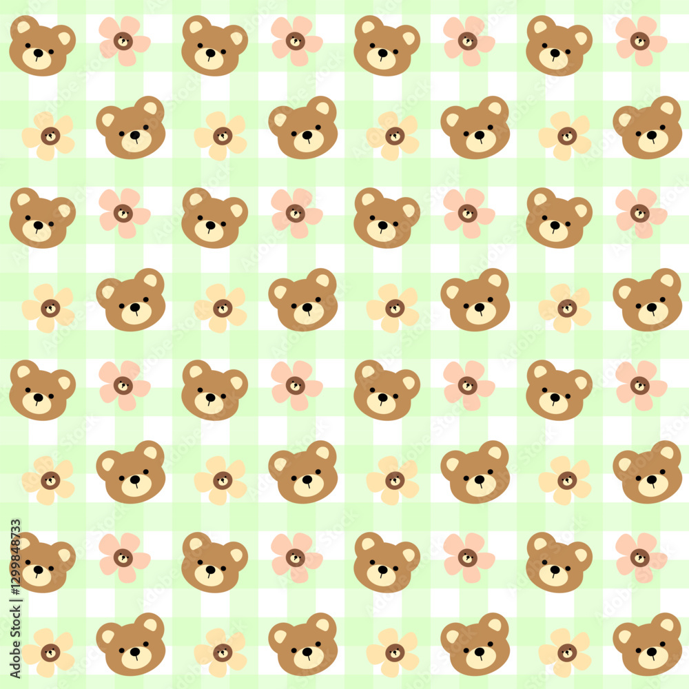 seamless pattern with funny bear seamless pattern with funny bear