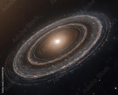 Ring Galaxy in Space's Dark Expanse