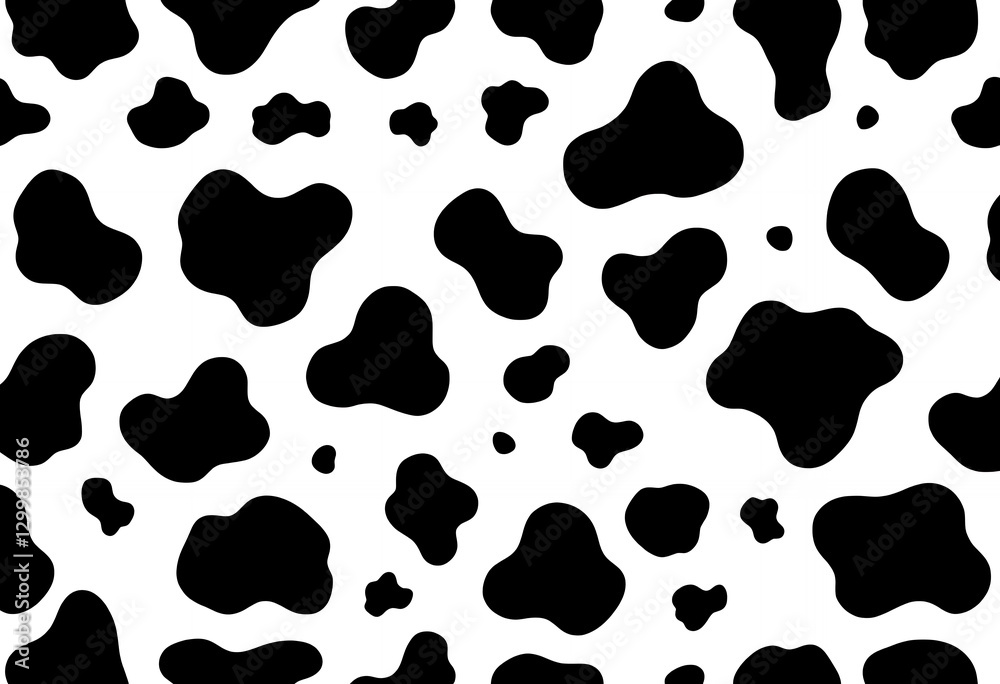 Cow Pattern Seamless Background Design for Textile or Wrapping Paper Cow Pattern Seamless Background Design for Textile or Wrapping Paper