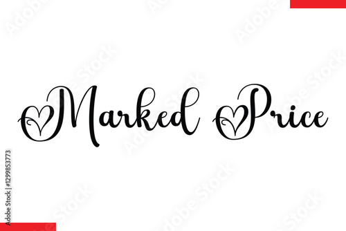 Marked Price Design sale typography Text