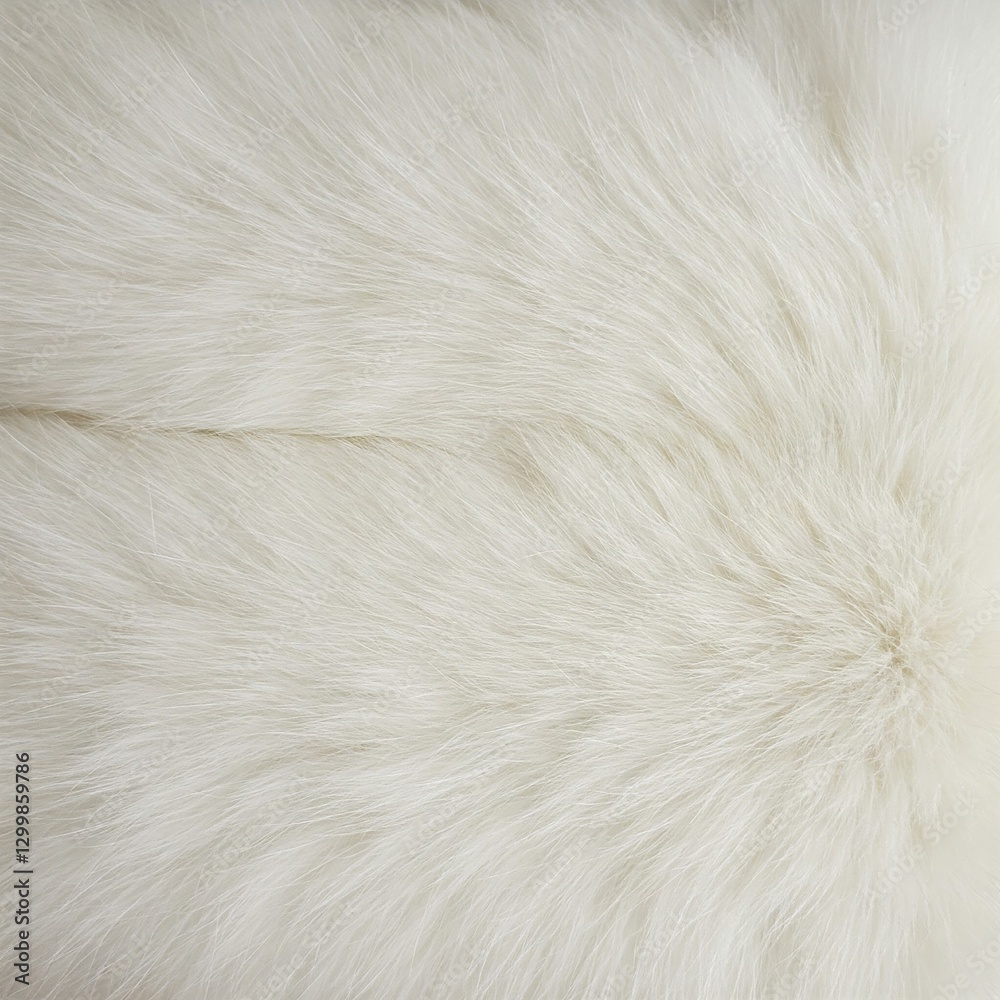 Fototapeta premium White Cat Fur Background