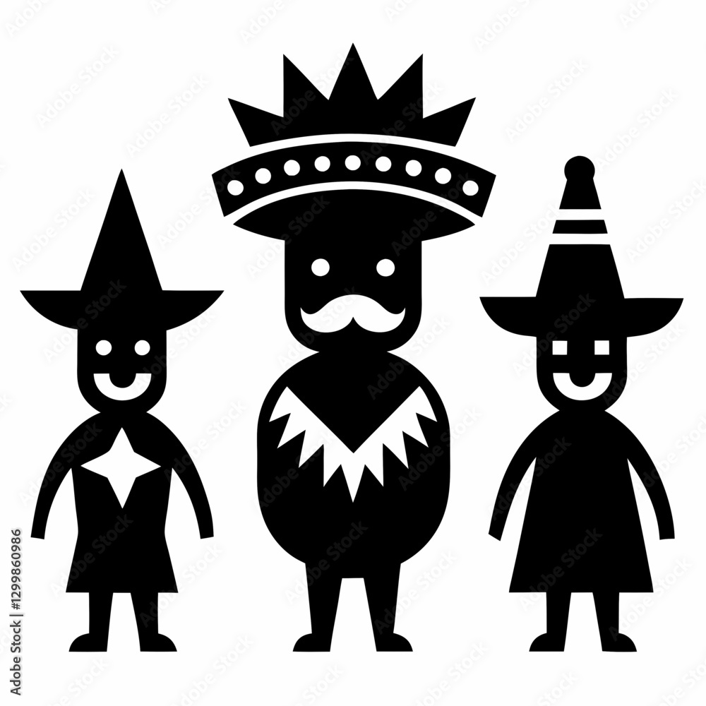 Set of a Mexican tribal pattern, aztec style ornament icons vector illustration Set of a Mexican tribal pattern, aztec style ornament icons vector illustration