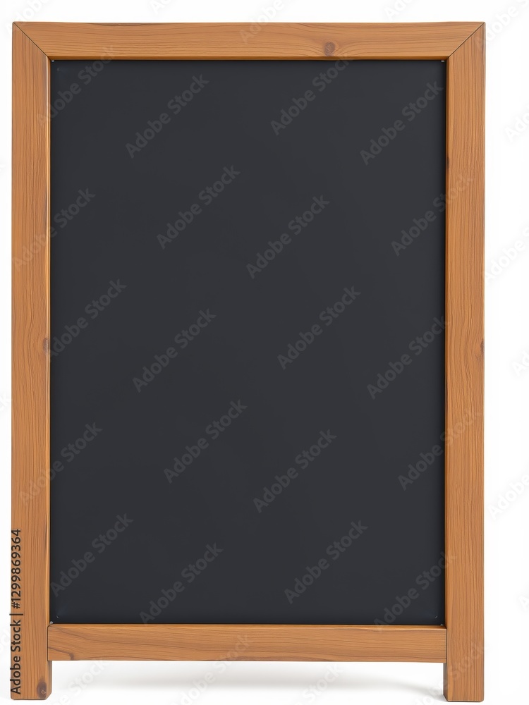 Simple yet effective blackboard set against a clean white background ideal for education and ideas Simple yet effective blackboard set against a clean white background ideal for education and ideas