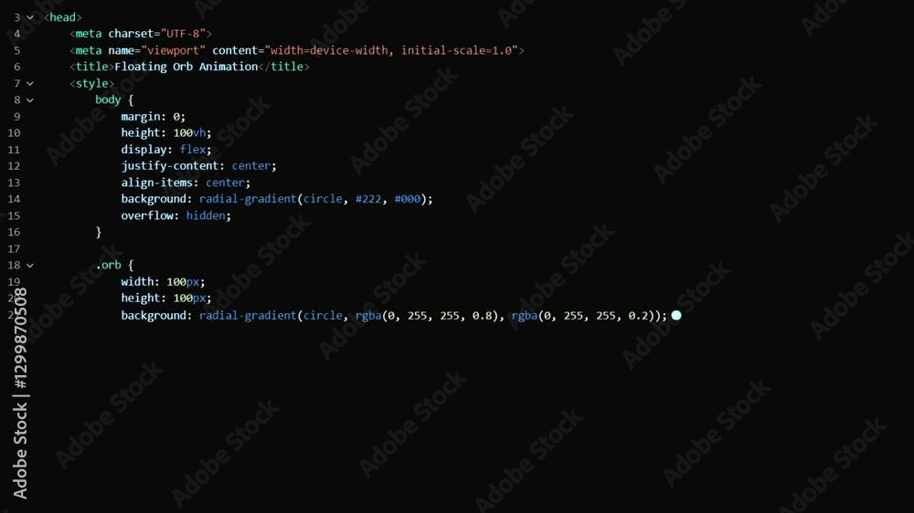 Ai automatically writing code on black background showing the future of coding, programming  and development concept