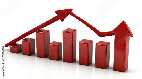 Red Graph Arrow Representing Financial Growth and Market Trends Free Download Red Graph Arrow Representing Financial Growth and Market Trends - GFXLoad
