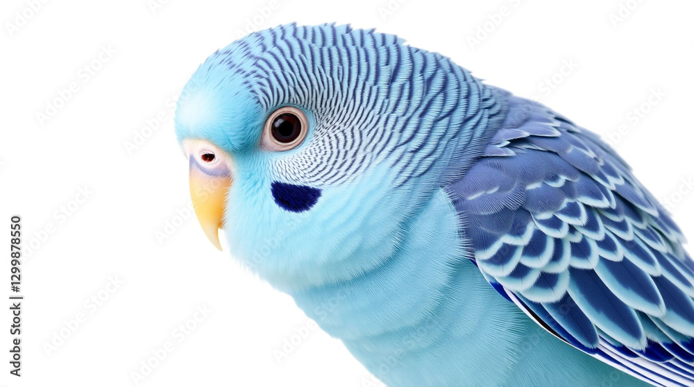 Obraz premium PNG Colorful blue budgerigar parrot
