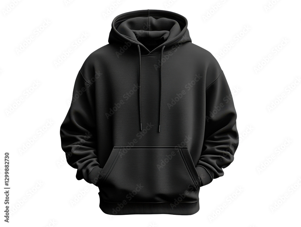 black hoodie with front pocket and drawstring hood, perfect for casual wear black hoodie with front pocket and drawstring hood, perfect for casual wear