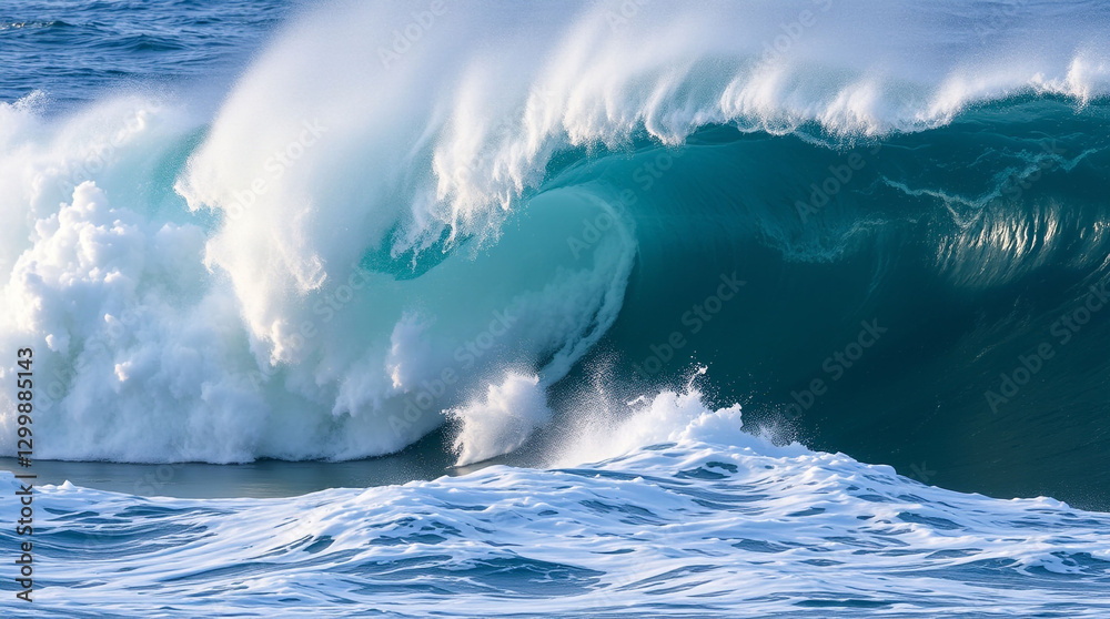 PNG Majestic ocean wave crashing powerfully PNG Majestic ocean wave crashing powerfully