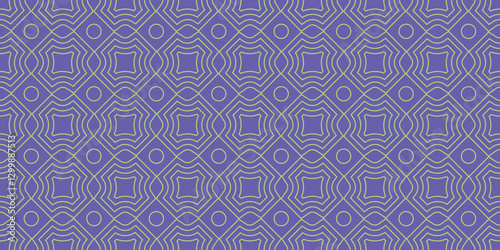 Blue and green thin line seamless geometric pattern. Background wedding design.