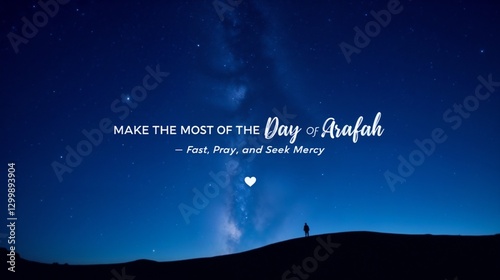 Celebrating Day of Arafah with Reflection and Hope under a Starry Sky