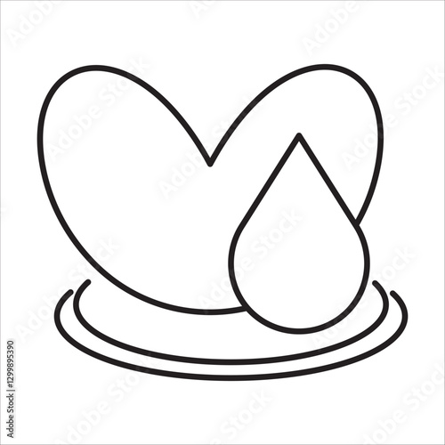 Blood donors icon outline vector