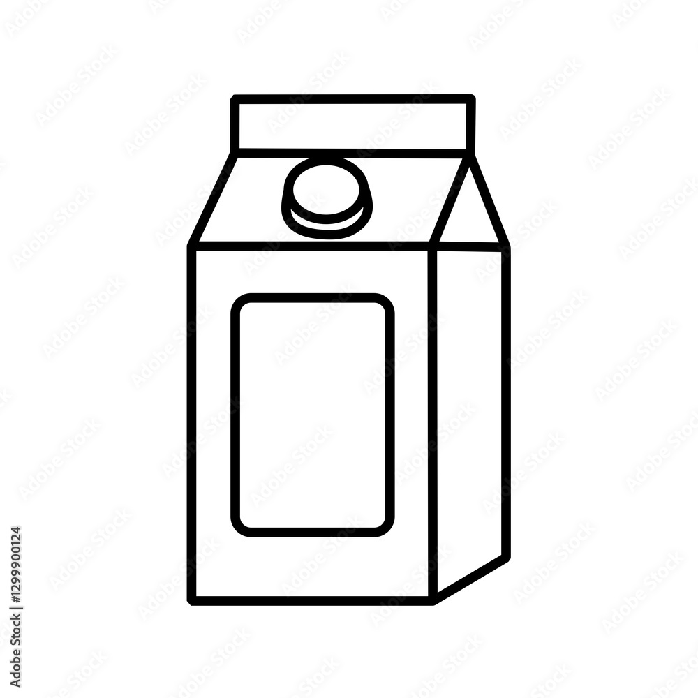 milk carton vector icon. packaged juice icon milk carton vector icon. packaged juice icon