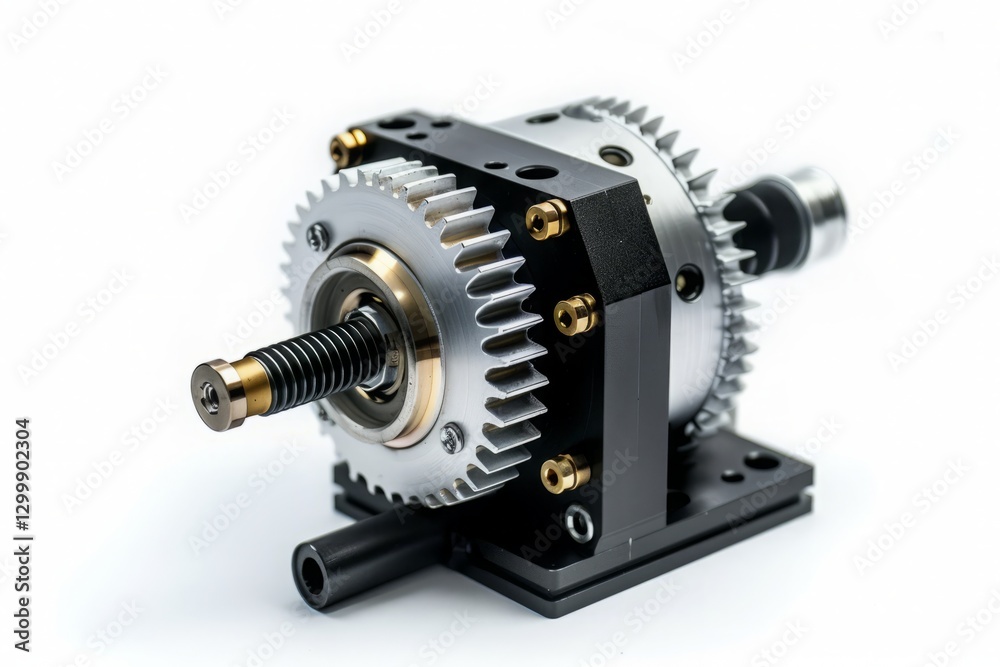 Detailed Close-up of a High-Precision Mechanical Gear System Detailed Close-up of a High-Precision Mechanical Gear System