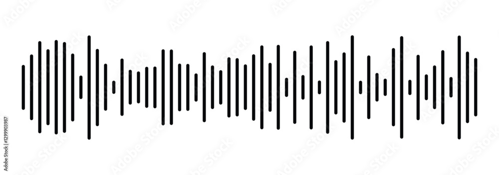 Black soundwave frequency icon set. music symbol, sound wave. podcast player interface. vector illustration eps 1111. Black soundwave frequency icon set. music symbol, sound wave. podcast player interface. vector illustration eps 1111.
