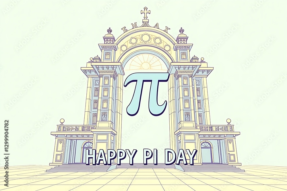 Obraz premium Happy Pi Day wallpapers and background