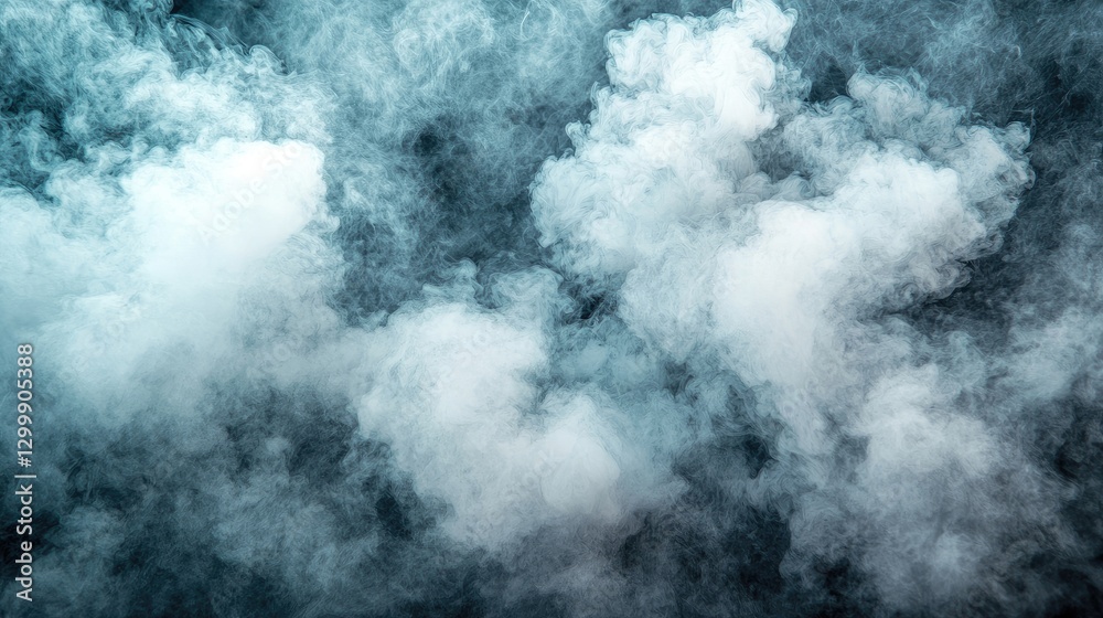 Obraz premium Abstract smoke clouds, dark background, design element