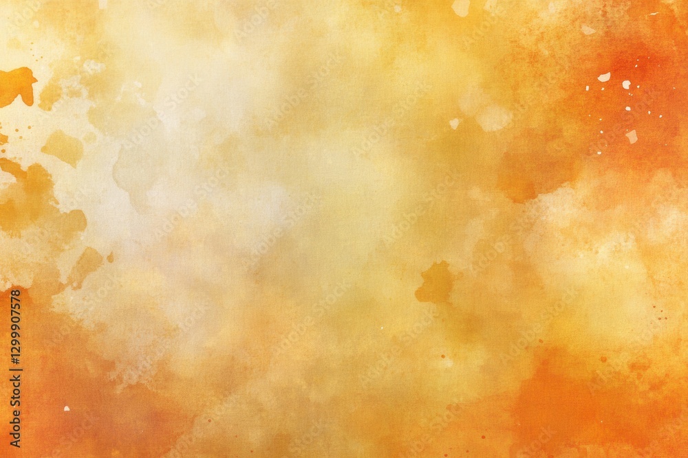 Elegant festive background with warm yellow and orange tones, vintage textures, and artistic watercolor splashes for charming holiday design projects and seasonal celebrations Elegant festive background with warm yellow and orange tones, vintage textures, and artistic watercolor splashes for charming holiday design projects and seasonal celebrations