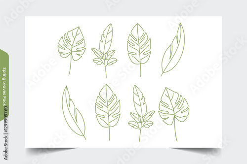 Spring Leaves Illustration 7