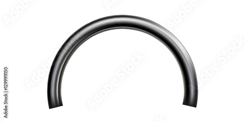 Realistic Silver Metal Clasp Vector Illustration.	