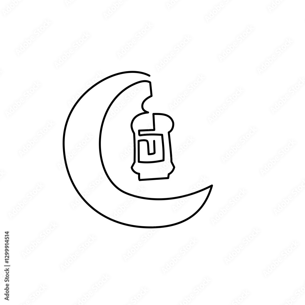 ramadan lantern line art ramadan lantern line art