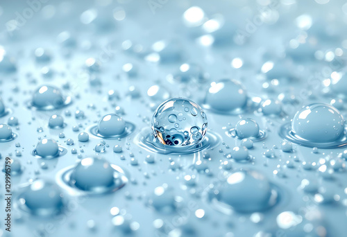 Wallpaper Mural Water droplets surface texture abstract background Torontodigital.ca