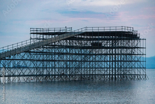 construction site in the sky