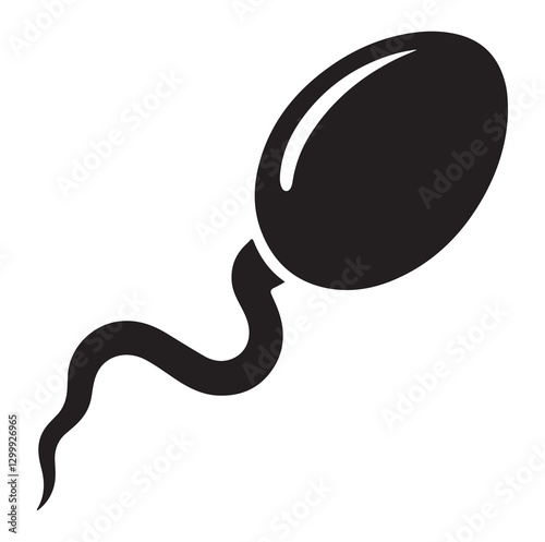 Sperm Spermatozoa vector logo icon illustration design