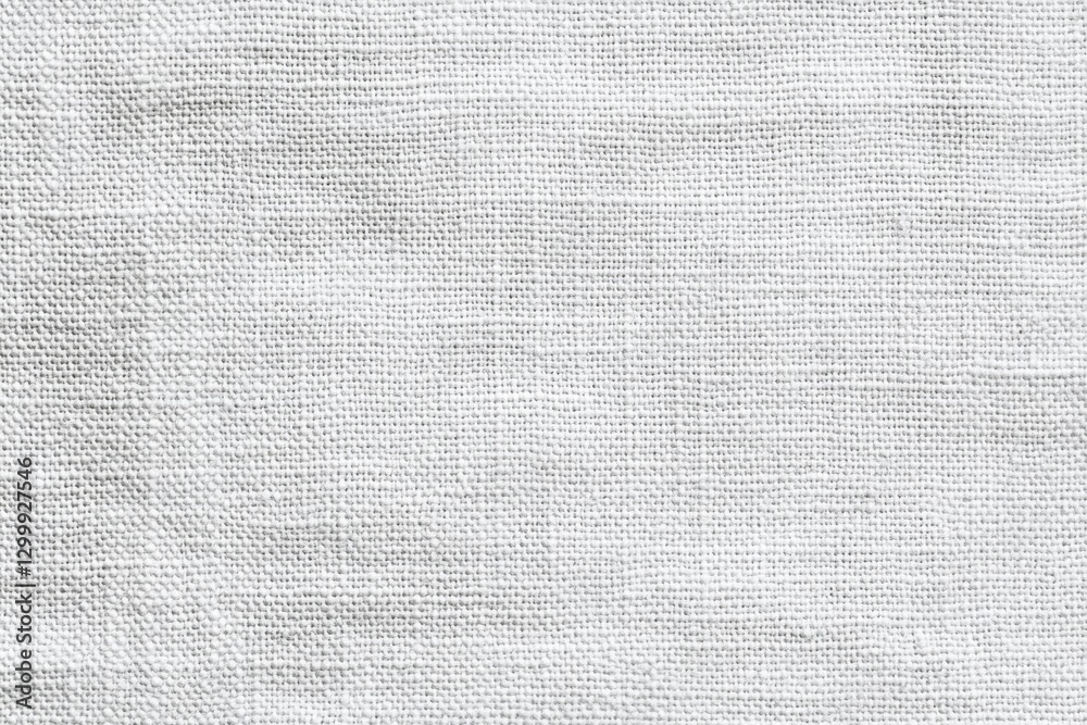 Fototapeta premium White cotton fabric canvas texture perfect for creative designs, textile applications, and versatile product photography with soft, inviting patterns and tones for various artistic endeavors
