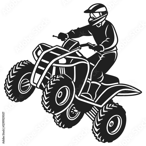 Atv Silhouette vector illustration