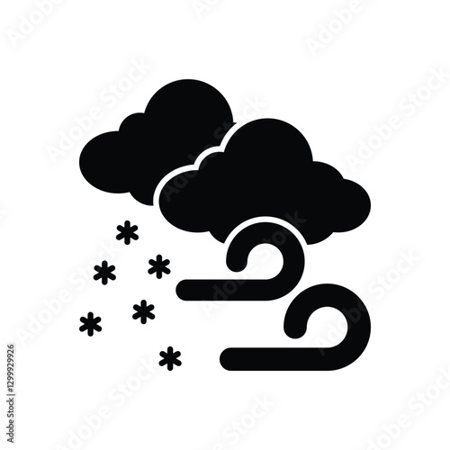 Blizzard Icon vector stock illustration