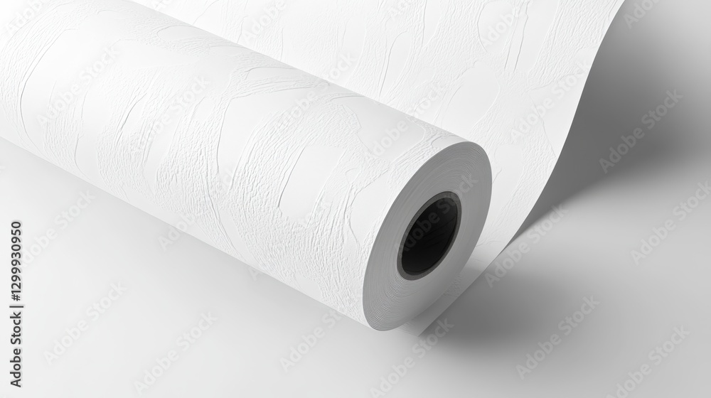 Monochromatic textured white wallpaper roll with intricate design for interior decoration Monochromatic textured white wallpaper roll with intricate design for interior decoration
