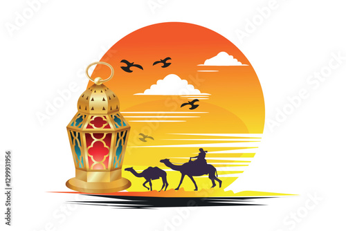 Ramadan Nights A Journey Through the Desert, Eid Mubarak: A Lantern of Light and Blessings