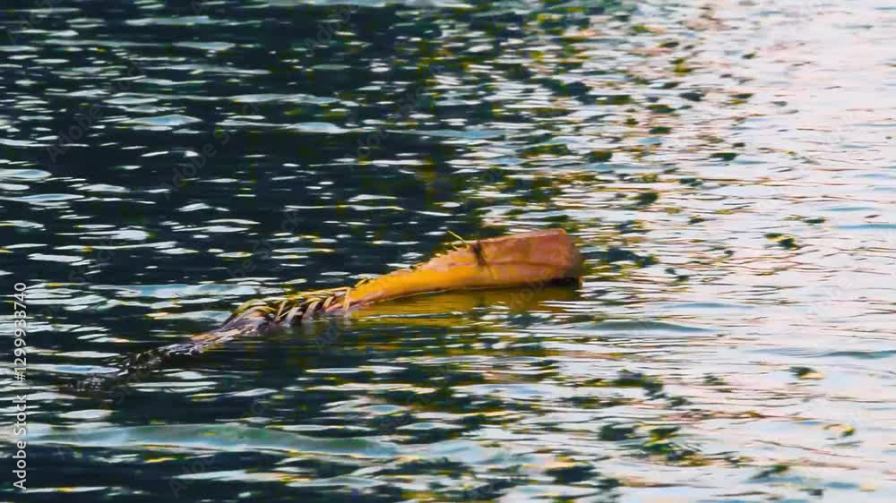 A Log in the Lake, a Video with an Enigmatic Atmosphere