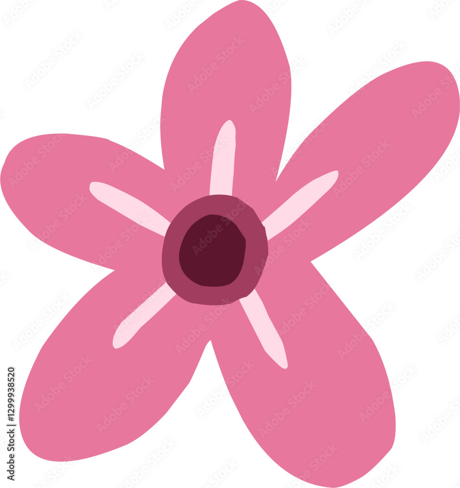 Cute hand drawn flower. Cute flower decoration suitable for children content. Cute hand drawn flower. Cute flower decoration suitable for children content.