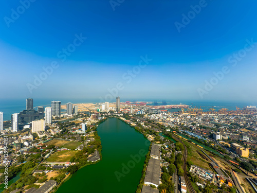 Cityscape View from Colombo Lotus Tower