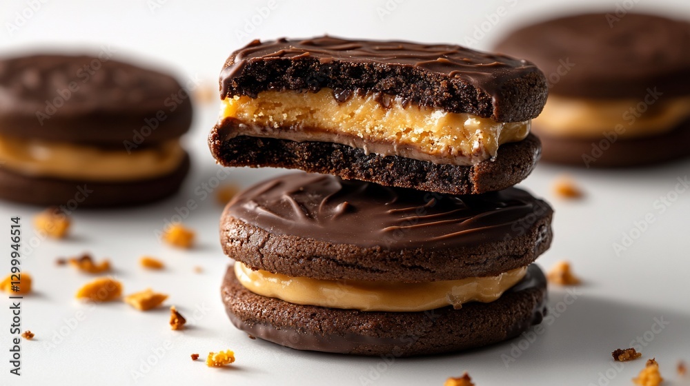 Delicious Chocolate Peanut Butter Sandwich Cookies Delicious Chocolate Peanut Butter Sandwich Cookies
